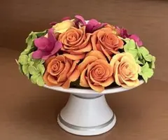 【未使用に近い】フラワーアレンジメント 造花 アートフラワー