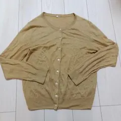 無印　カーディガン　L　麻100％　良品計画　レディース