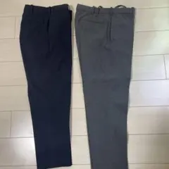 UNIQLO スマートアンクルパンツ2WAYストレッチ（ウールライク）2本セット