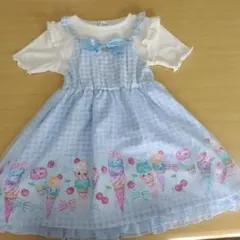 マジョリカ　半袖ワンピース　120センチ