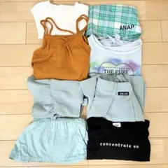 8点セット　夏服　130cm まとめ売り　セットアップ　GU ANAP ラブトキ