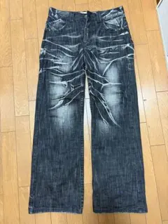 y2k ブーツカットデニム グレー