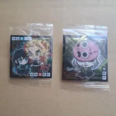 鬼滅の刃、ウエハースシール2枚