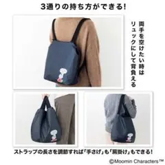 ★リトルミイ【保冷と常温が分けられる！背負える買い物バッグ】