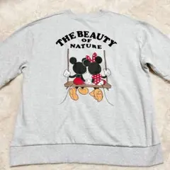 新品　Disney ミッキー ミニー スウェット サガラ刺繍　メンズ　3L