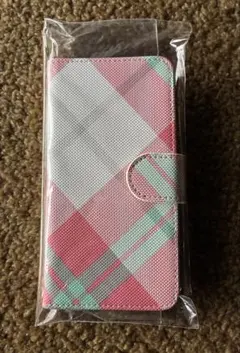 手帳型 iPhone 6/7/8/SE iPhone スマホケース チェック柄②