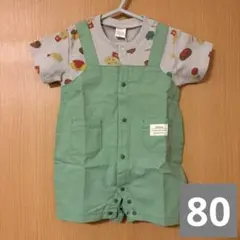❁⃘ベビー服 futafutaロンパース 80