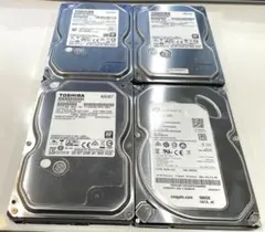 Toshiba Seagate HDD 500GB×3枚 1TB×1枚