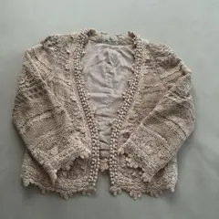 GRACE CONTINENTAL ノーカラーレースジャケット