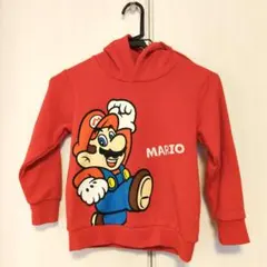 マリオ フード付きパーカー 120cm