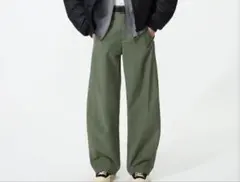 UNIQLO ジャージーバレルレッグパンツ/丈長め