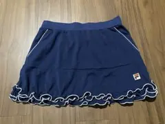FILA フリル付きネイビー テニススカート