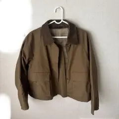 UNIQLO ユーティリティショートジャケット 33 KHAKI Sのサムネイル