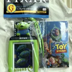 ピクサー　ハッピーくじ　フィギュアカードホルダー　　エイリアン　ポストカード