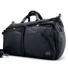 【未使用級】ポーター タンカー ボストンバッグ 2way シューズ入れ有り 黒