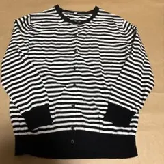 ボーダーカーディガン　M