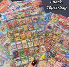 海外デザイン　バラエティシール　クリアシール　10枚　ランダム