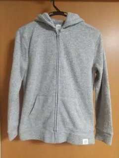 グレー フルジップ フリースパーカー