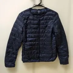 ノーカラージャケット ダウンジャケット