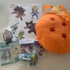 【新品未使用】ドラゴンボール アクスタ　ラバーキーホルダーバッグ セット