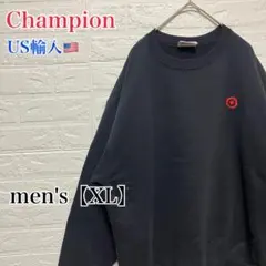 ●F935【US輸入】 チャンピオン スウェットシャツ ブラック系 【XL】