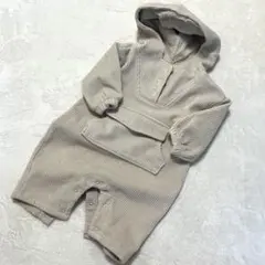 nunubiel ベビーアウター　カバーオール　コーデュロイ　フード付き