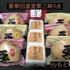 豪華!![岩谷堂羊羹の回進堂]y栗もなか6個✖︎栗きんつば3個 和菓子のサムネイル