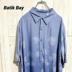 00s前後 Batik Bay レーヨン100％ ヤシ柄 アロハシャツ XL
