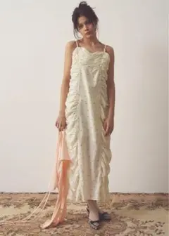 pellicule flower chiffon long onepiece