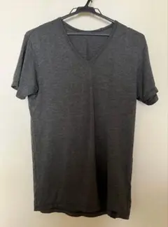 UNIQLO HEATTECH チャコールグレー　V&クルーネック2枚セット