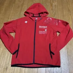 DESCENTE Move Sport ジップアップパーカー レッド　S