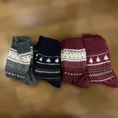 無印良品　クリスマス柄ソックスセット