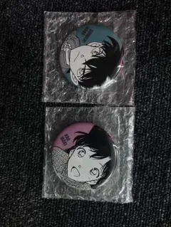 キャラクター缶バッジ 2個セット 名探偵工藤新一 毛利蘭