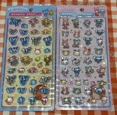 【正規品】ボンボンドロップシール　リラックマ　ナルミヤ　4枚セットのサムネイル