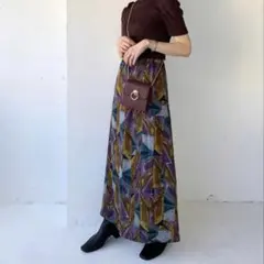 グレイル　ロングスカート　幾何学模様　Mサイズ