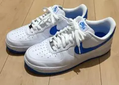 【美品】【値下げ】Nike Air Force 1 ホワイト/ブルー 28cm