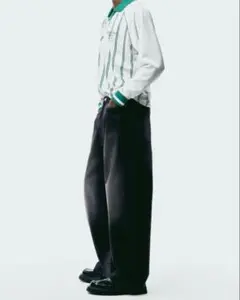 H&M 新品スーパーバギーデニム28/30