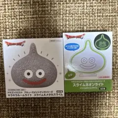 ドラクエプライズ　キラキラルームライトメタルスライム&スライムネオンライト