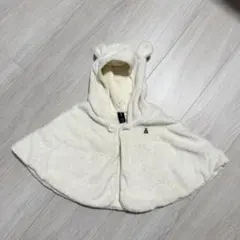 【baby gap】 GAP ベビーポンチョ ホワイト one size