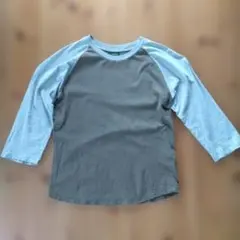 UNIQLO ユニクロ メンズ ラグラン 七分袖 Tシャツ グレー Sサイズ