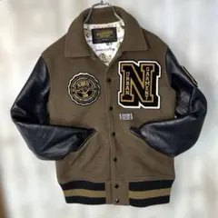 NEIGHBORHOOD スタジャン Mサイズ ブラウン・ブラックのサムネイル