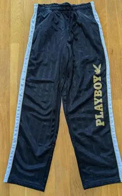 PLAYBOY メンズ ジャージ パンツ ブラック ゴールド Mサイズのサムネイル