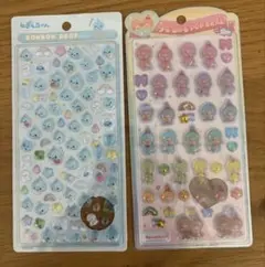 しずくちゃんボンボンドロップシール &モンチッチうるちゅるシール 2シートセット
