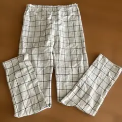 GITAチェック柄 薄手ロングパンツ 130サイズ