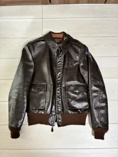 【レアモデル】バズリクソンズ A-2 アビエーション 山羊革 フックレスジッパー レアモデル】バズリクソンズ A-2 アビエーション 山羊革 フックレス