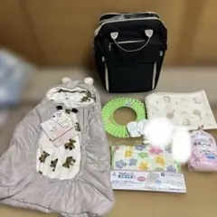 マザーズバッグ 4点セット ドット柄 ベビー用品 - メルカリ