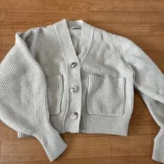 美品　アダムエロペ　ニットカーディガン