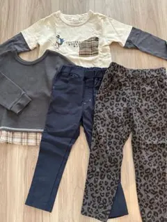 まとめ売り 男の子 長袖 トップス 長ズボン パンツ セット100㎝