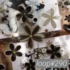 【Yi190】壹洱 / 夜曲小章 烫金pet 1ループ 100cm¥290