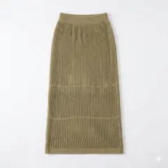【美品】GU ジーユー 透かし編みニットスカート Mサイズ 【SK007】